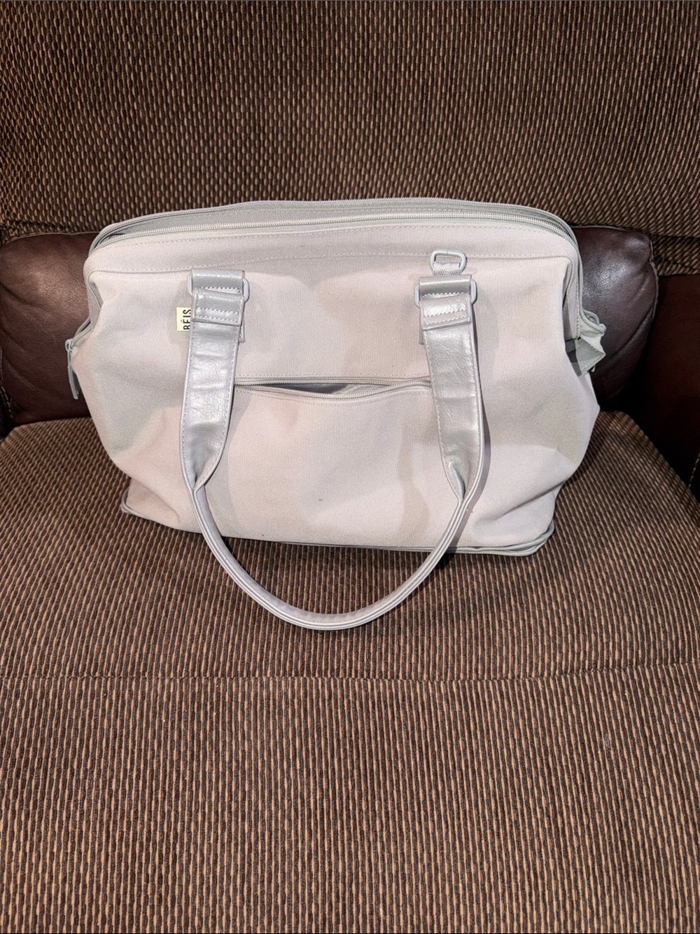BEIS Light Gray  weekender bag
